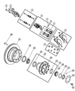 MOPAR Remblokken Achterrzijde RAM 2500/3500 - Afbeelding 2